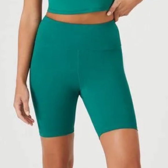 PINK VS 6” Soft Ultimate High Waist Biker Shorts In Dynasty Green Medium - Picture 3 of 12